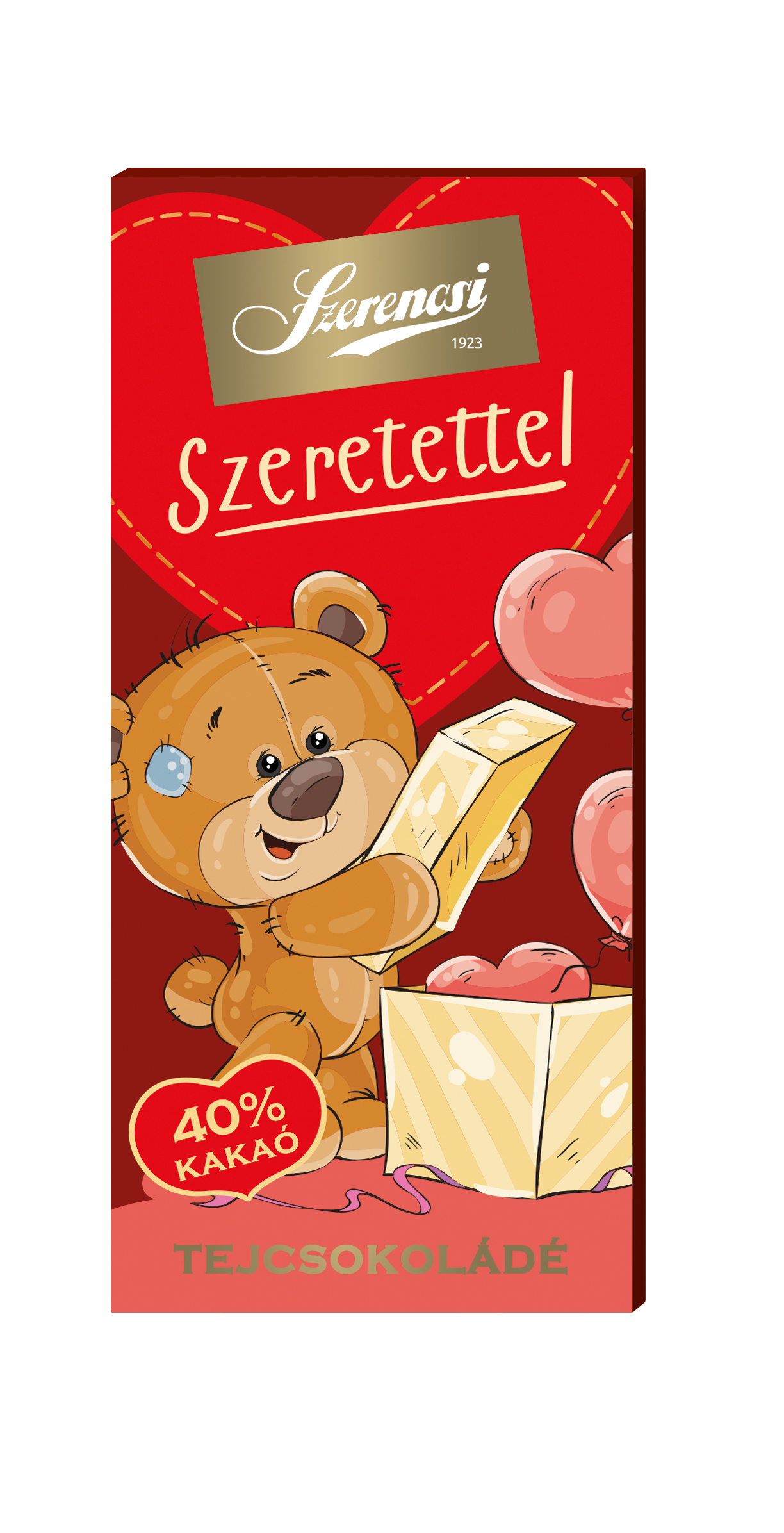 Szeretettel tejcsokoládé tábla 50g